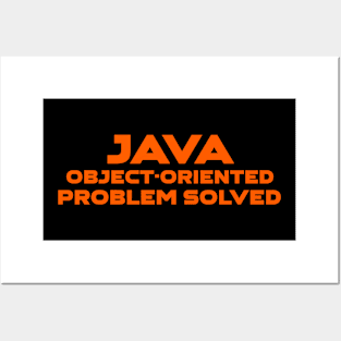 Java Object Oriented Problem Solved Programming Posters and Art